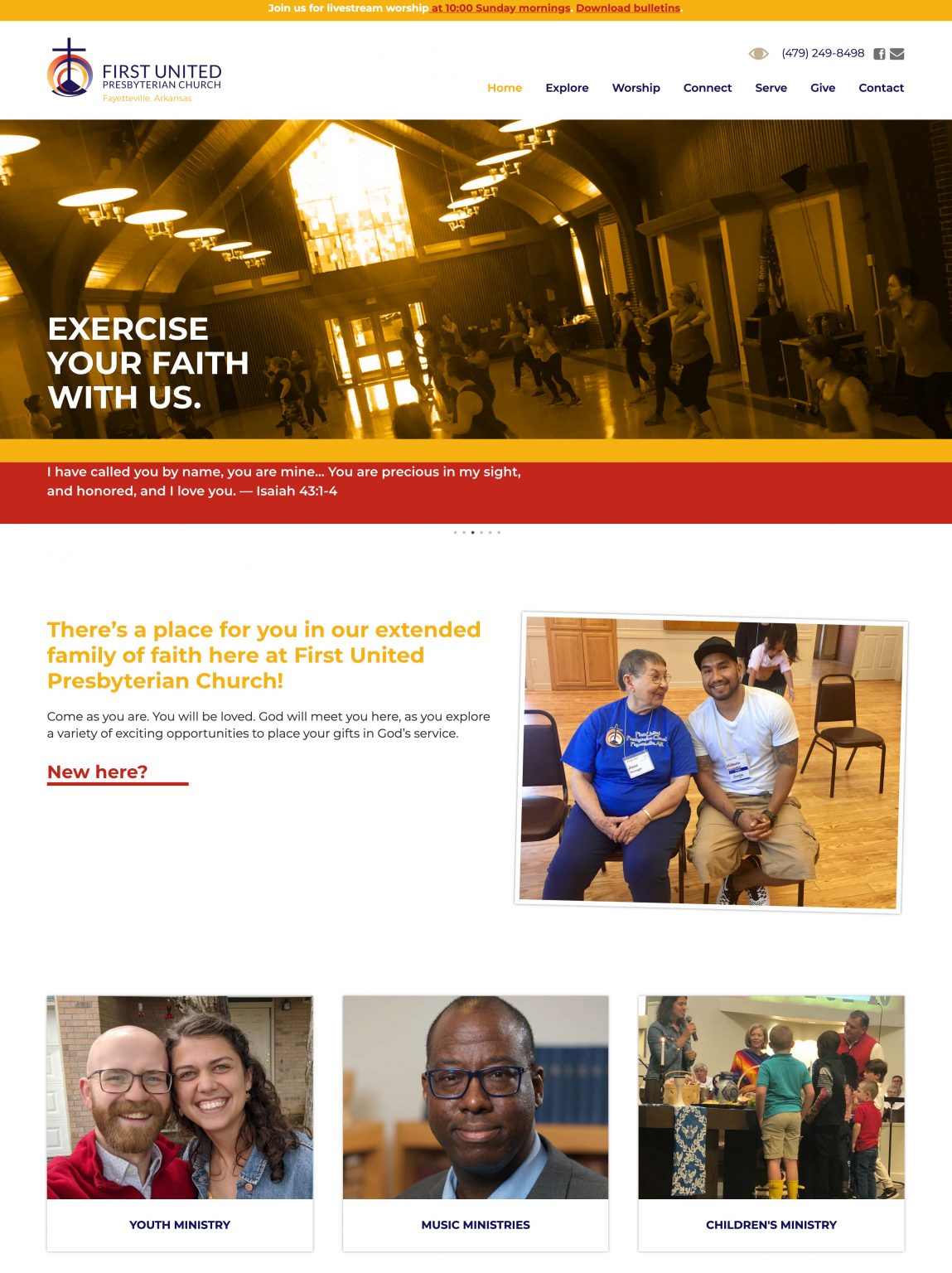 FUPC's New Website - First United Presbyterian Church