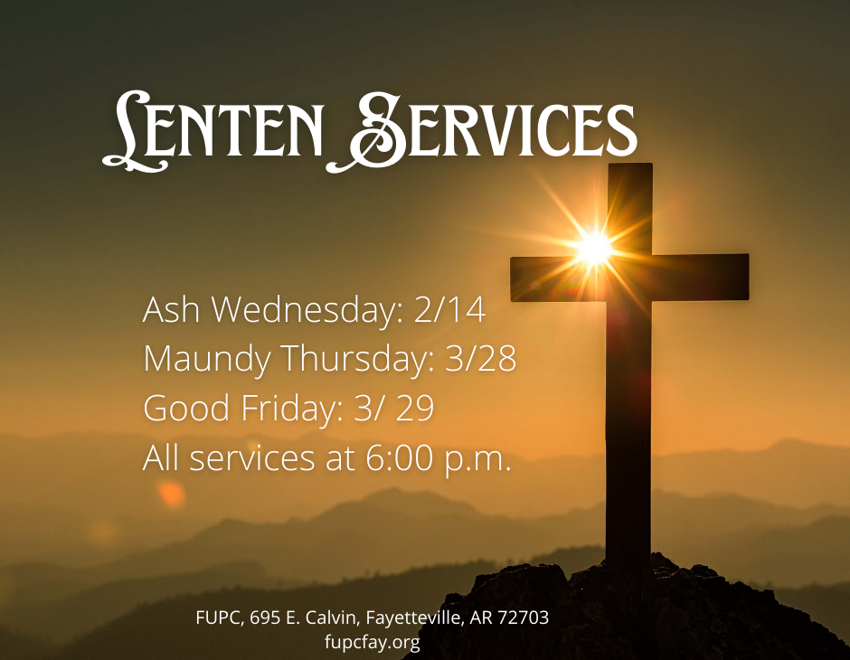 Lenten Services 2024 - First United Presbyterian Church